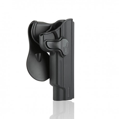 Funda Amomax para Colt 1911 de 5″ y Compatibles (Color: Negro, Mano: Derecha)
