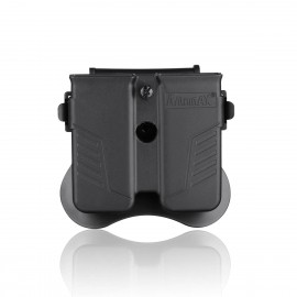 Pouch Universal para 2 Cargadores de Pistola (Color: Negro)