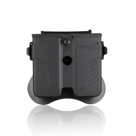 Pouch Universal para 2 Cargadores de Pistola (Color: Negro)