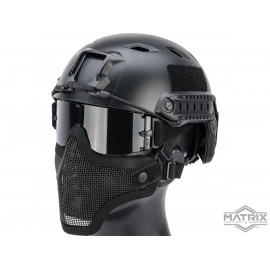 Máscara de Malla para Proteger Media Cara Matrix “Striker V1” (Color: Negro)