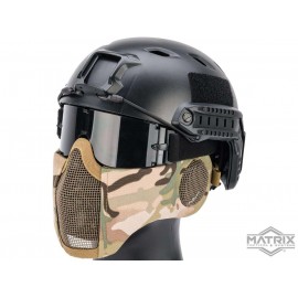 Máscara de Malla con Protección de Orejas Matrix “Carbon Striker” (Color: Multicam)