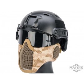 Máscara de Malla con Protección de Orejas Matrix “Carbon Striker” (Color: AOR1)
