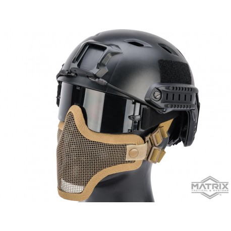 Máscara de Malla para Proteger Media Cara Matrix “Striker V1” (Color: Tan)