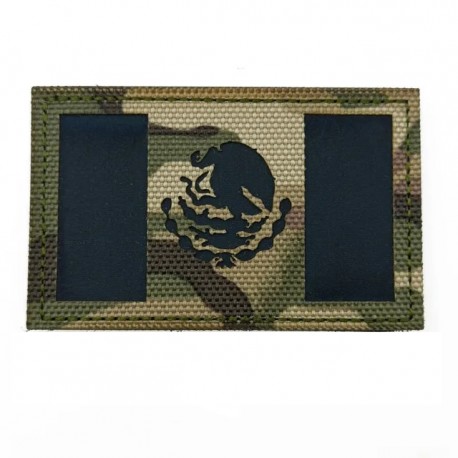 Parche Reflejante IR con Bandera de México (Color: Multicam)