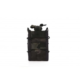 TACO Pouch Molle EmersonGear para Cargador de M4 con Cuerda Elástica (Color: Multicam® Black Genuino)